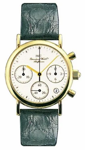 IWC Portofino Lady Chronograph MecaQuartz Yellow Gold / White / Alligator IW3730-08 (IW373008)